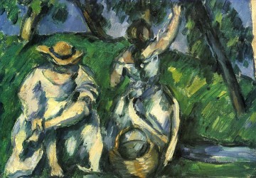 El Obstpflucker de Paul Cézanne Pinturas al óleo